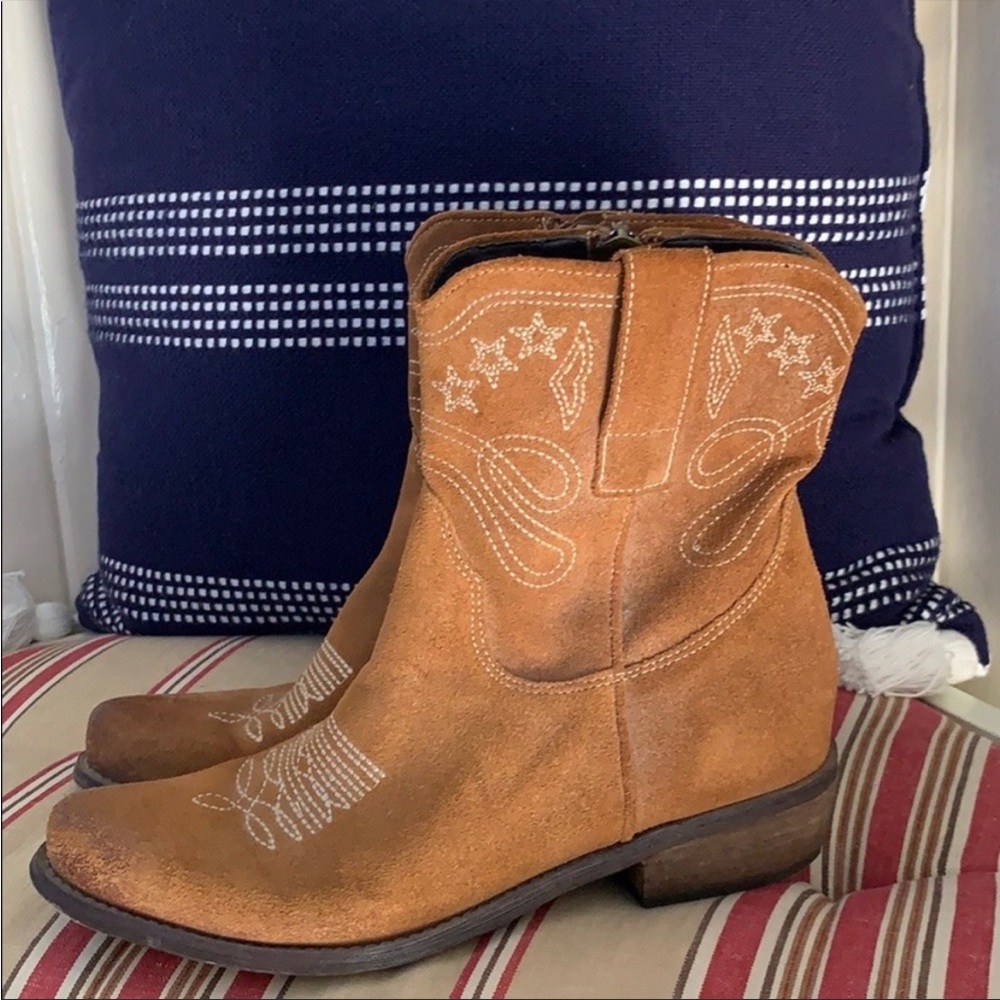 Boutique 9 Jolisa Western Cowboy Ankle Boots - Picture 4 of 13